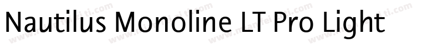 Nautilus Monoline LT Pro Light字体转换